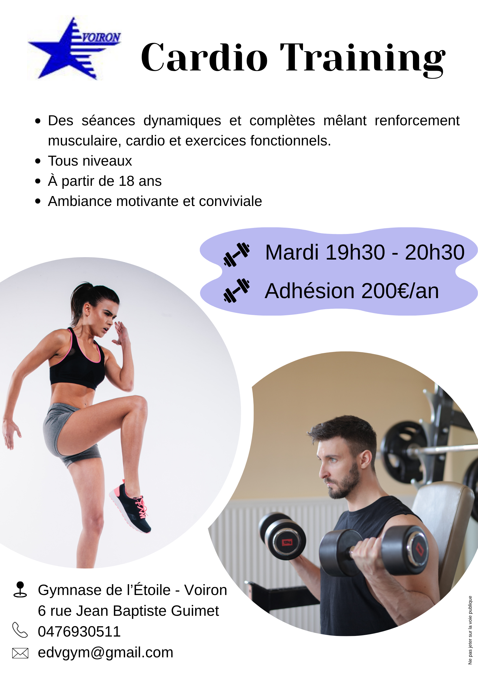 Nouveau cours Cardio'Gym